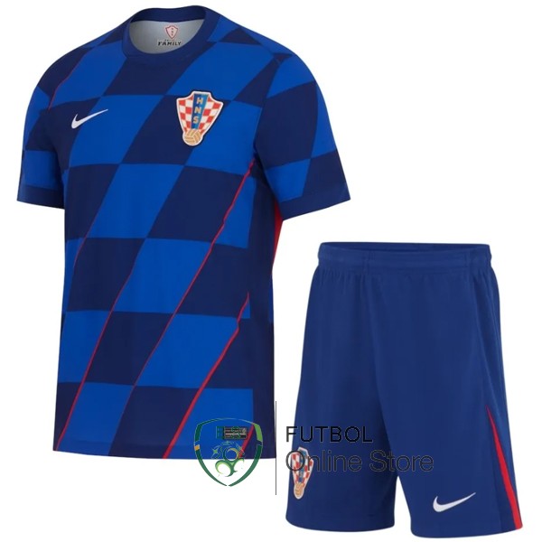 Camiseta Croacia Conjunto Completo Hombre 2024 Segunda