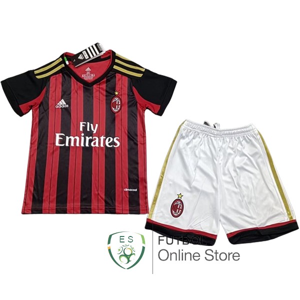 Conjunto De Ninos AC Milan Retro 2013/2014 Primera