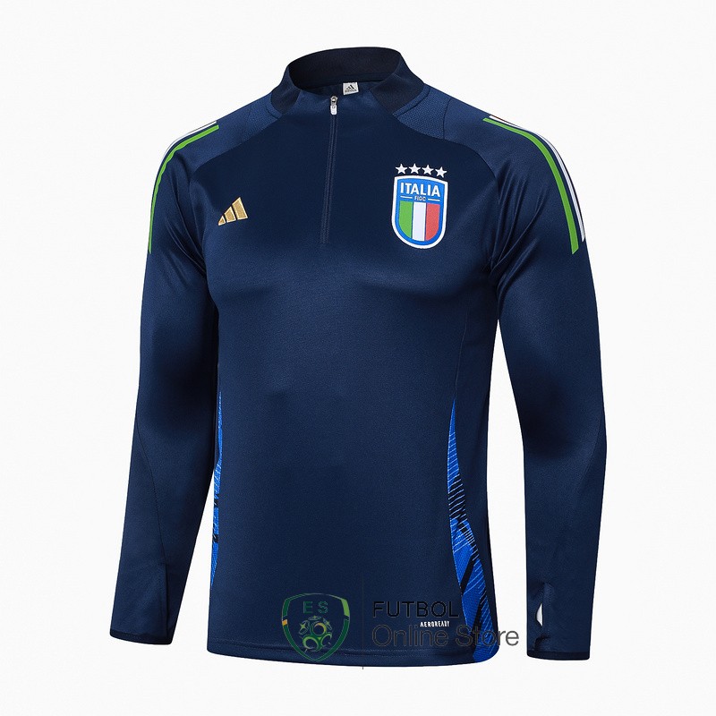 Sudadera Entrenamiento Italia 2024 Azul Marino