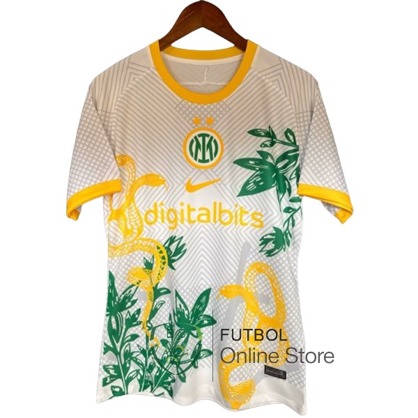 Tailandia Camiseta Inter Milan Especial 24/2025 Blanco Amarillo