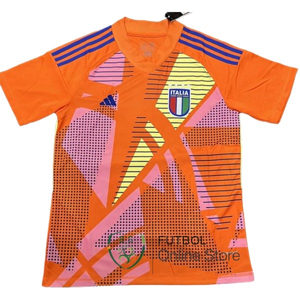 Tailandia Camiseta Portero Italia 2024 Naranja