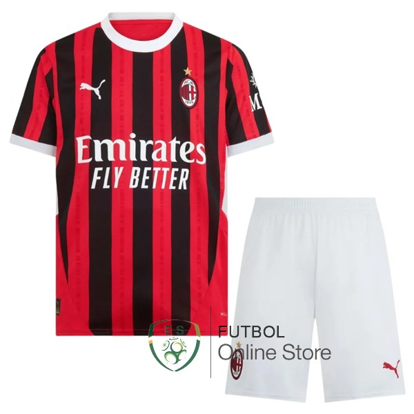 Camiseta AC Milan Ninos 24/2025 Primera