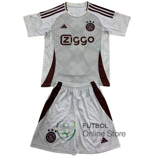 Camiseta Ajax Ninos 24/2025 Concepto Gris