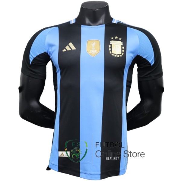 Camiseta Argentina Especial Jugadores 2024 Azul Negro