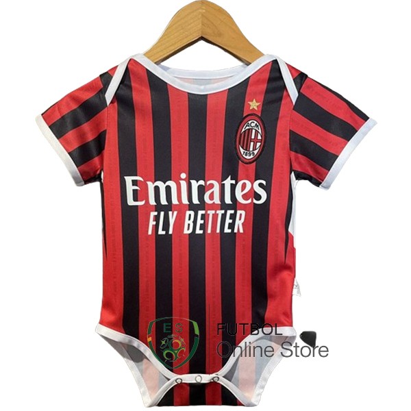 Camiseta Onesies AC Milan Ninos 24/2025 Primera