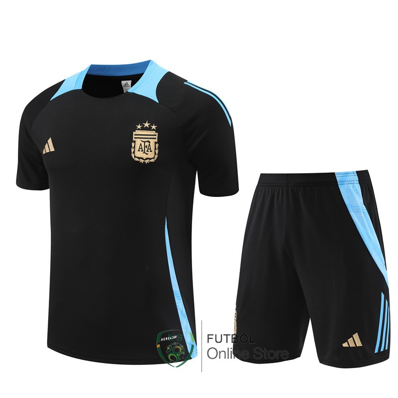 Entrenamiento Conjunto Completo Argentina 2024 Negro III Azul