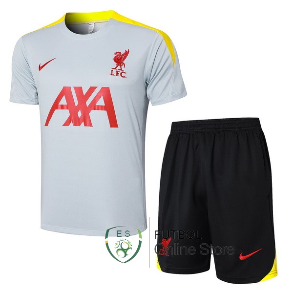 Entrenamiento Conjunto Completo Liverpool 24/2025 Gris Amarillo Negro