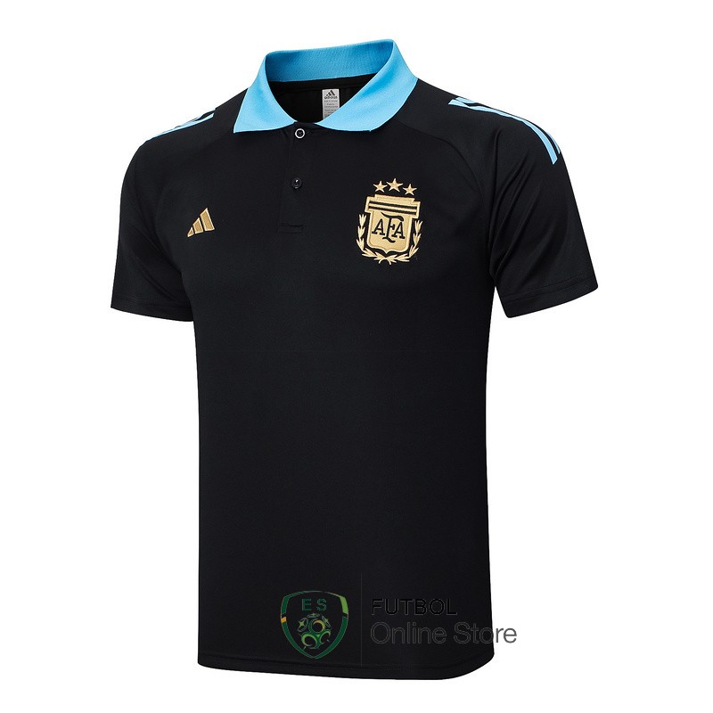 Polo Argentina 2024 Negro Azul