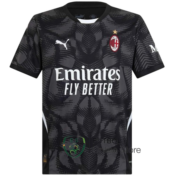 Tailandia Camiseta AC Milan Portero 24/2025 Negro