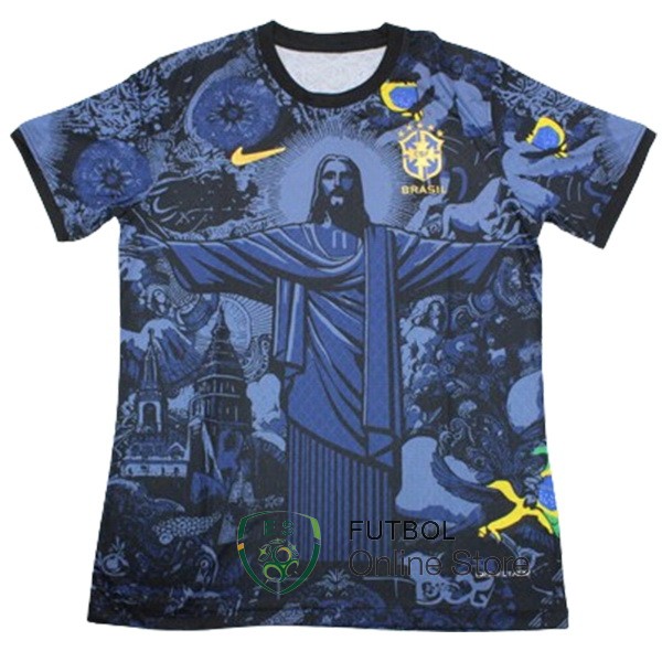 Tailandia Camiseta Brasil Especial 2024 Azul Marino