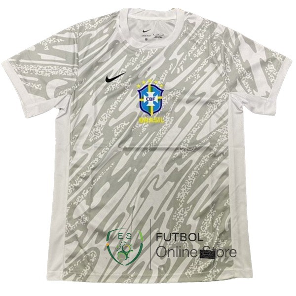 Tailandia Camiseta Brasil Portero 2024 Blanco