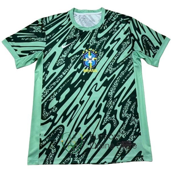 Tailandia Camiseta Brasil Portero 2024 Verde