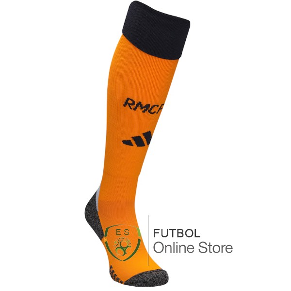 Calcetines Ninos Real Madrid 24/2025 Segunda Naranja