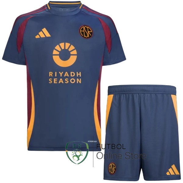 Camiseta As Roma Ninos 24/2025 Tercera Azul