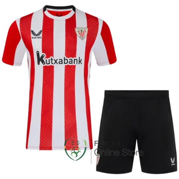 Camiseta Athletic Bilbao Ninos 24/2025 Primera Rojo Blanco