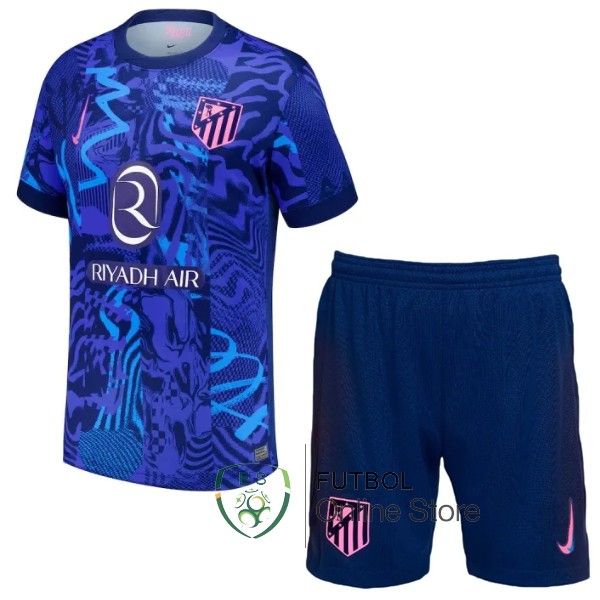 Camiseta Atletico Madrid Ninos 24/2025 Tercera Azul