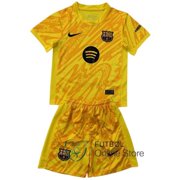 Camiseta Barcelona Conjunto Completo Hombre 24/2025 Portero Amarillo