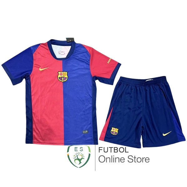 Camiseta Barcelona Conjunto Completo Hombre 24/2025 Primera Azul Rojo