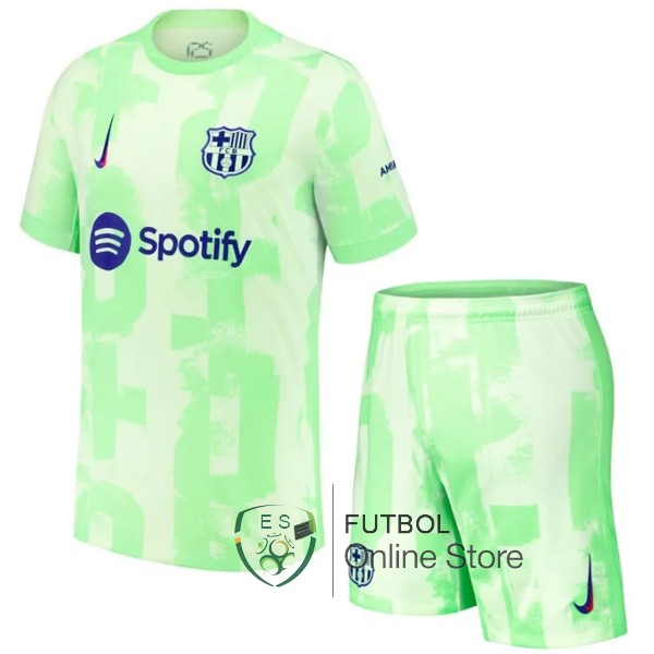 Camiseta Barcelona Ninos 24/2025 Tercera Verde