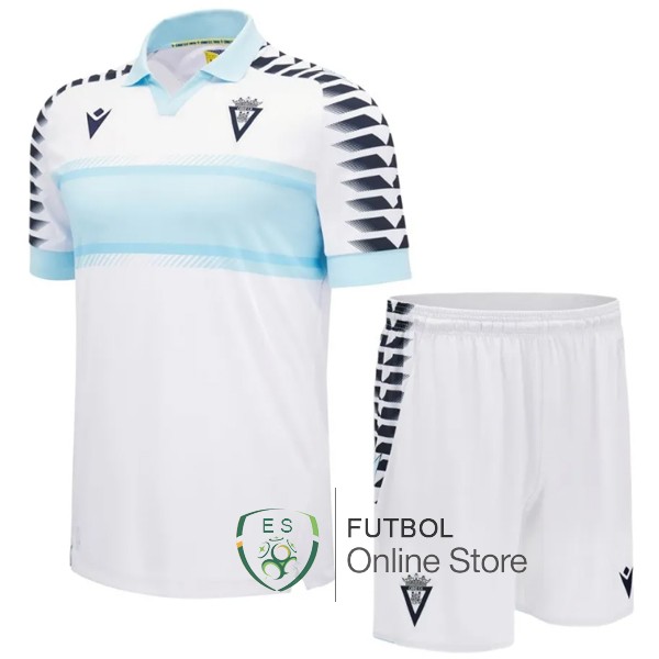 Camiseta Cadiz Conjunto Completo Hombre 24/2025 Segunda Blanco