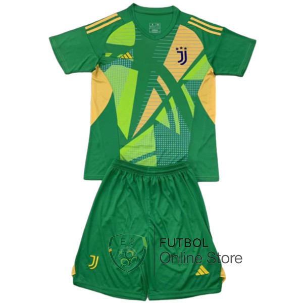 Camiseta Juventus Conjunto Completo Ninos 24/2025 Portero Verde