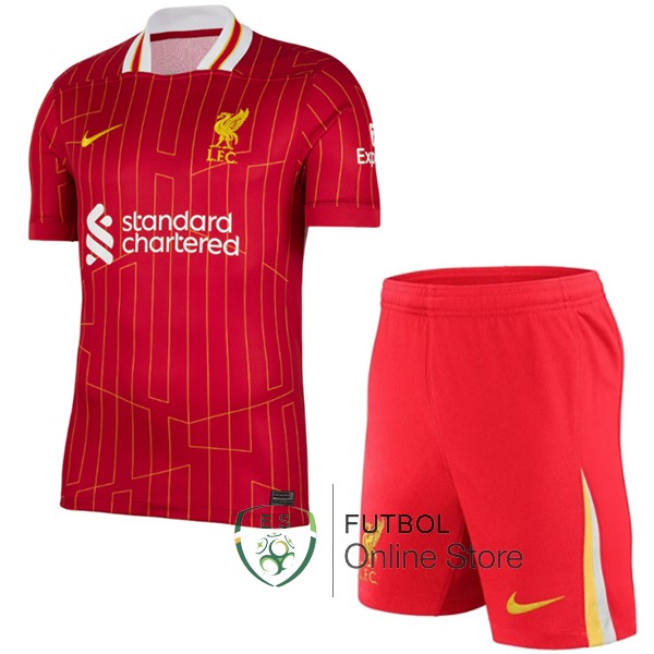 Camiseta Liverpool Conjunto Completo Hombre 24/2025 Primera Rojo