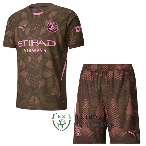 Camiseta Manchester City Conjunto Completo Ninos 24/2025 Portero Borgona