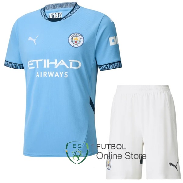 Camiseta Manchester City Ninos 24/2025 Primera Azul