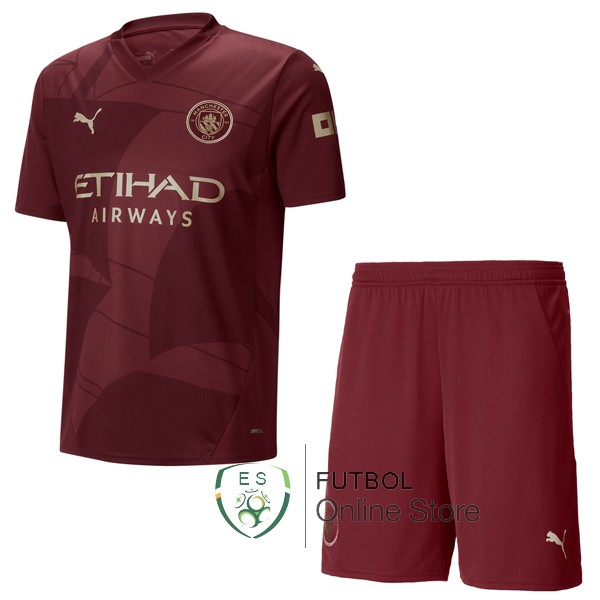 Camiseta Manchester City Ninos 24/2025 Tercera Borgona