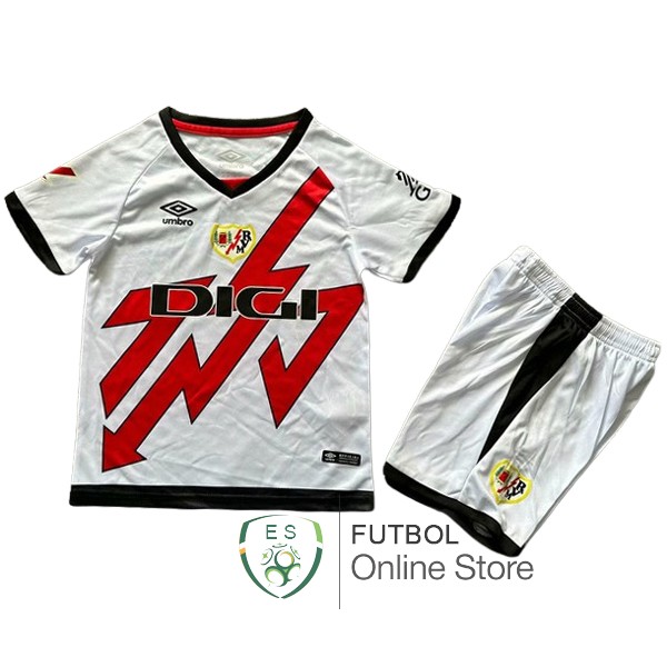 Camiseta Rayo Vallecano Ninos 24/2025 Primera Blanco