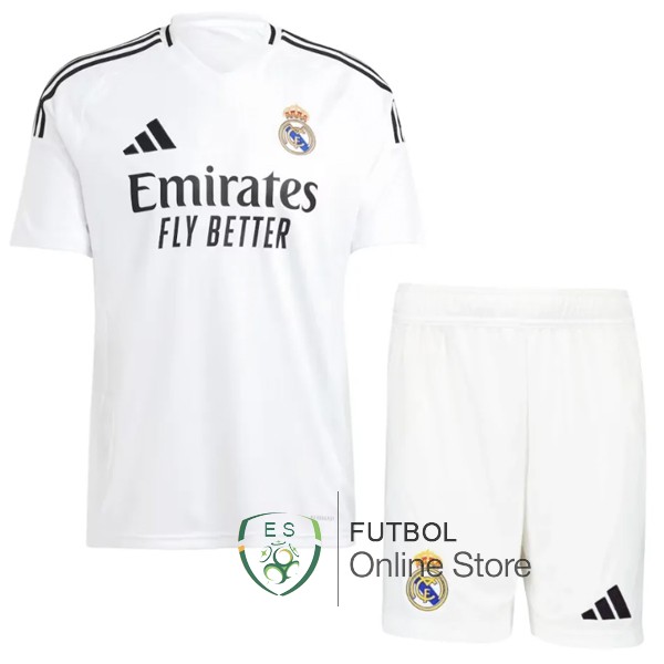 Camiseta Real Madrid Ninos 24/2025 Primera Blanco