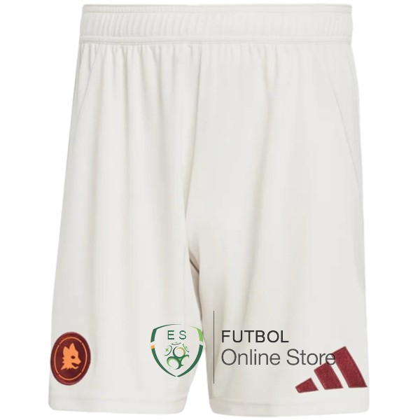 Pantalones As Roma 24/2025 Segunda Blanco