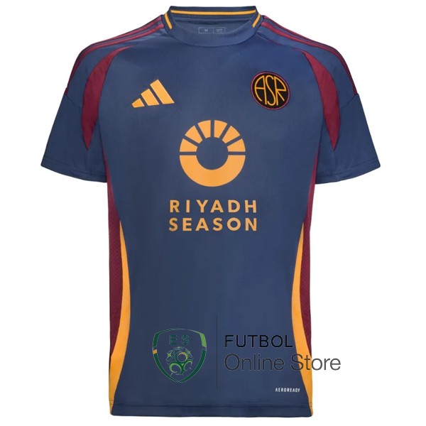 Tailandia Camiseta As Roma 24/2025 Tercera Azul