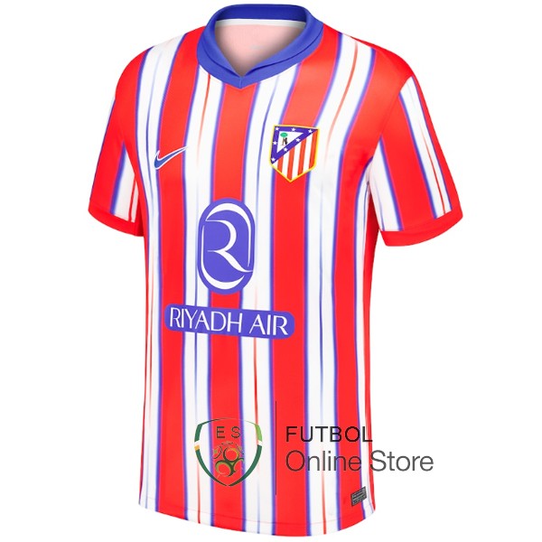 Tailandia Camiseta Atletico Madrid 24/2025 Primera Rojo Blanco