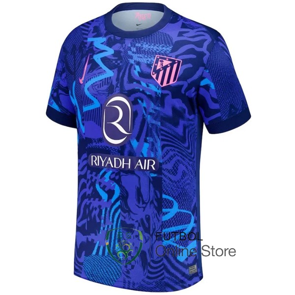 Tailandia Camiseta Atletico Madrid 24/2025 Tercera Azul