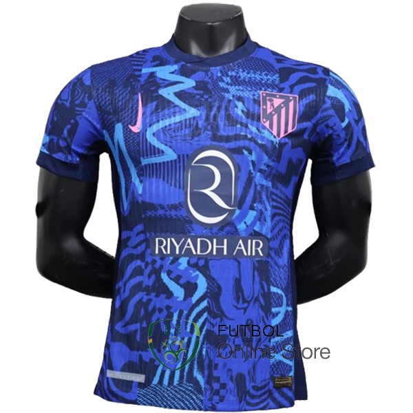 Tailandia Camiseta Atletico Madrid 24/2025 Tercera Jugadores Azul