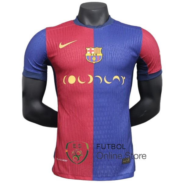 Tailandia Camiseta Barcelona 24/2025 Prima Jugadores Azul III Rojo