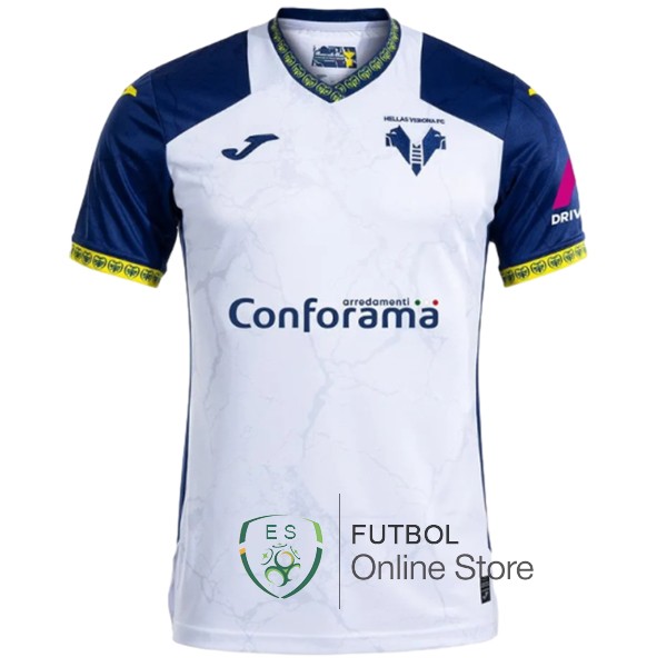 Tailandia Camiseta Hellas Verona 24/2025 Segunda Blanco Azul