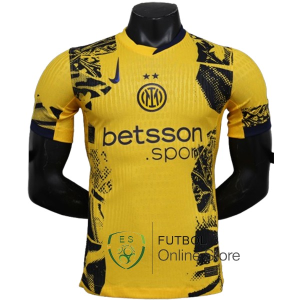 Tailandia Camiseta Inter Milan 24/2025 Tercera Jugadores Amarillo